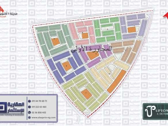 قطع أراضي للبيع أكتوبر الجديدة