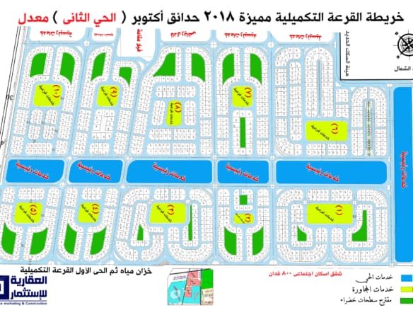 أراضي للبيع أكتوبر