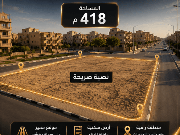 أرض للبيع وصلة دهشور