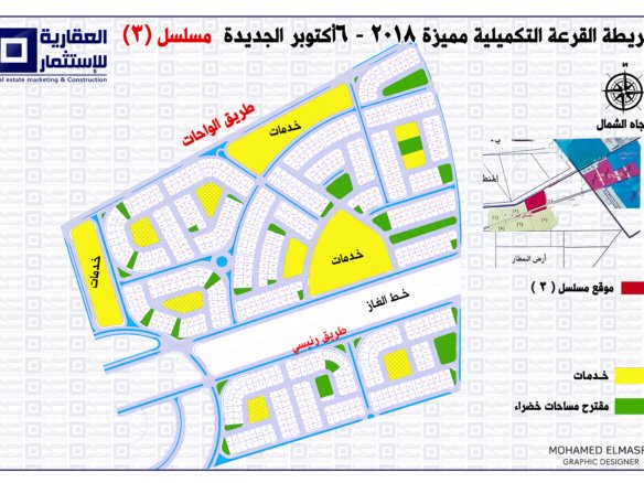 أسعار أراضي أكتوبر الجديدة