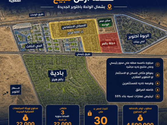 أرض الحي الثالث أكتوبر الجديدة