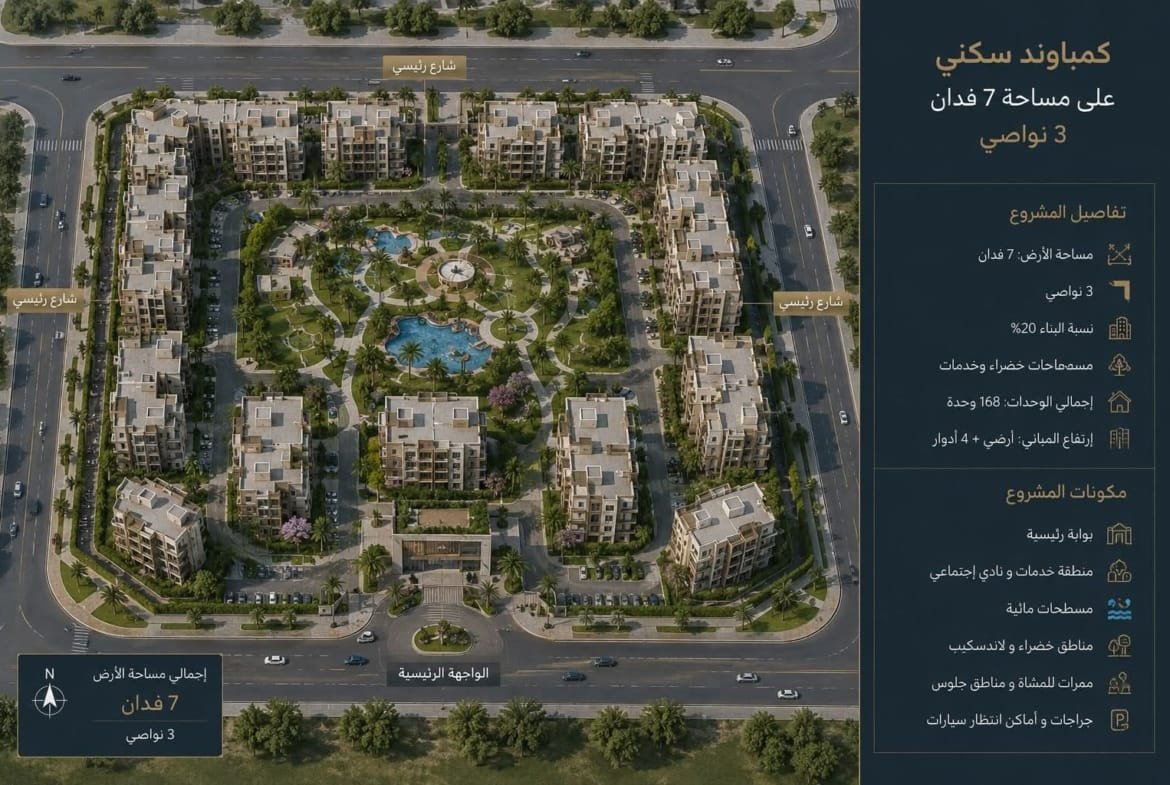 أرض للبيع مدينة 6 أكتوبر